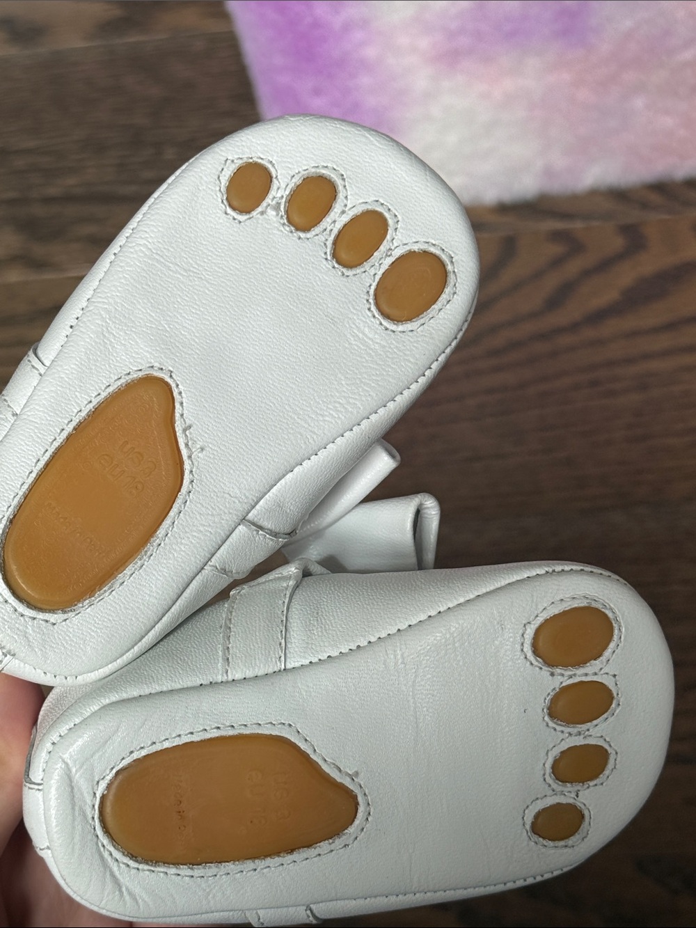 Elephantito Cream Bow Slip-On Baby Shoes size 3 baby walker NWOT - Picture 8 of 11